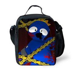 Rainbow Lunch Bag Kid Waterproof Portable Zipper Thermal Oxford Cooler