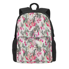 Rainbow Fuchsia Floral Pattern Backpacks - Men's & Women's Travel Bags