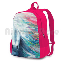 Rainbow Horse Outdoor Hiking Backpack Waterproof Camping Travel
