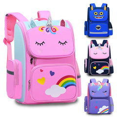 Rainbow School Backpacks for Teen Girls Grades 1-6 Women Travel Bag