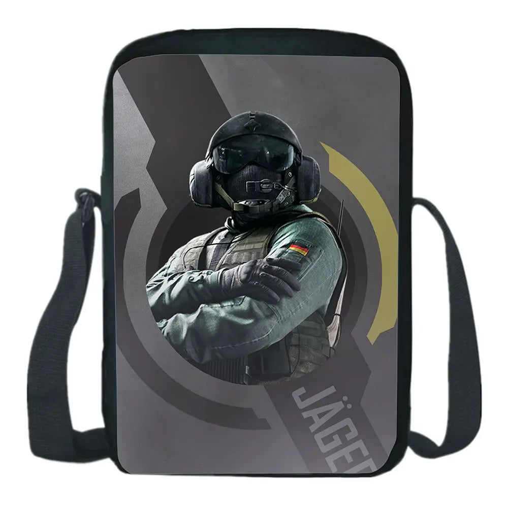 Rainbow Six Siege Shoulder Bag Messenger ESports Game Rucksack Cartoon Gift
