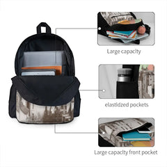 Rainbow Sky Paris Backpack Men Women Travel Kids
