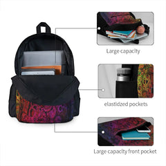 Rainbow Sugar Skulls Backpacks Men's Backpacks Bags For Women Retro