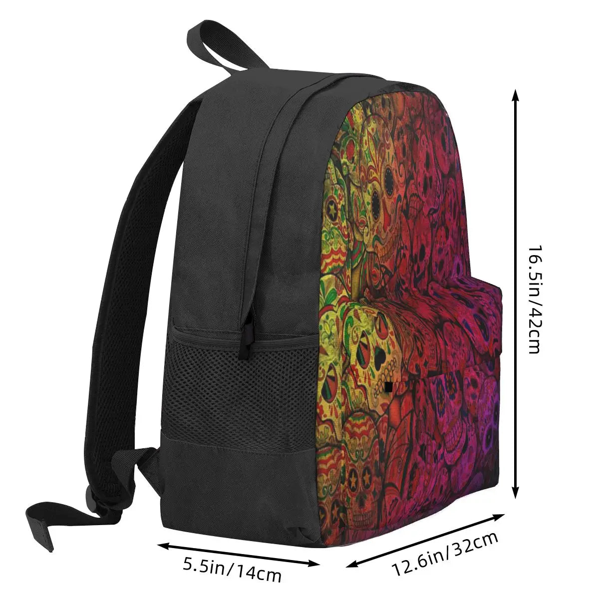 Rainbow Sugar Skulls Backpacks Men's Backpacks Bags For Women Retro