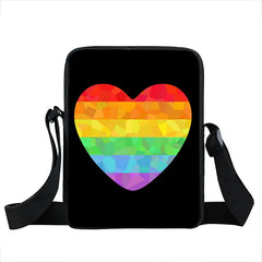 Rainbow Flag Small Messenger Bag Gays LGBT Women Shoulder Bags