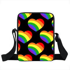 Rainbow Flag Small Messenger Bag Gays LGBT Women Shoulder Bags