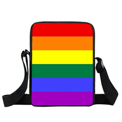 Rainbow Flag Small Messenger Bag Gays LGBT Women Shoulder Bags