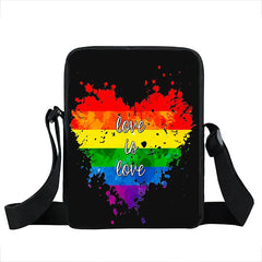 Rainbow Flag Small Messenger Bag Gays LGBT Women Shoulder Bags