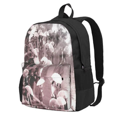 Rainy In Shibuya Backpacks Vintage School Bags Zipper Close