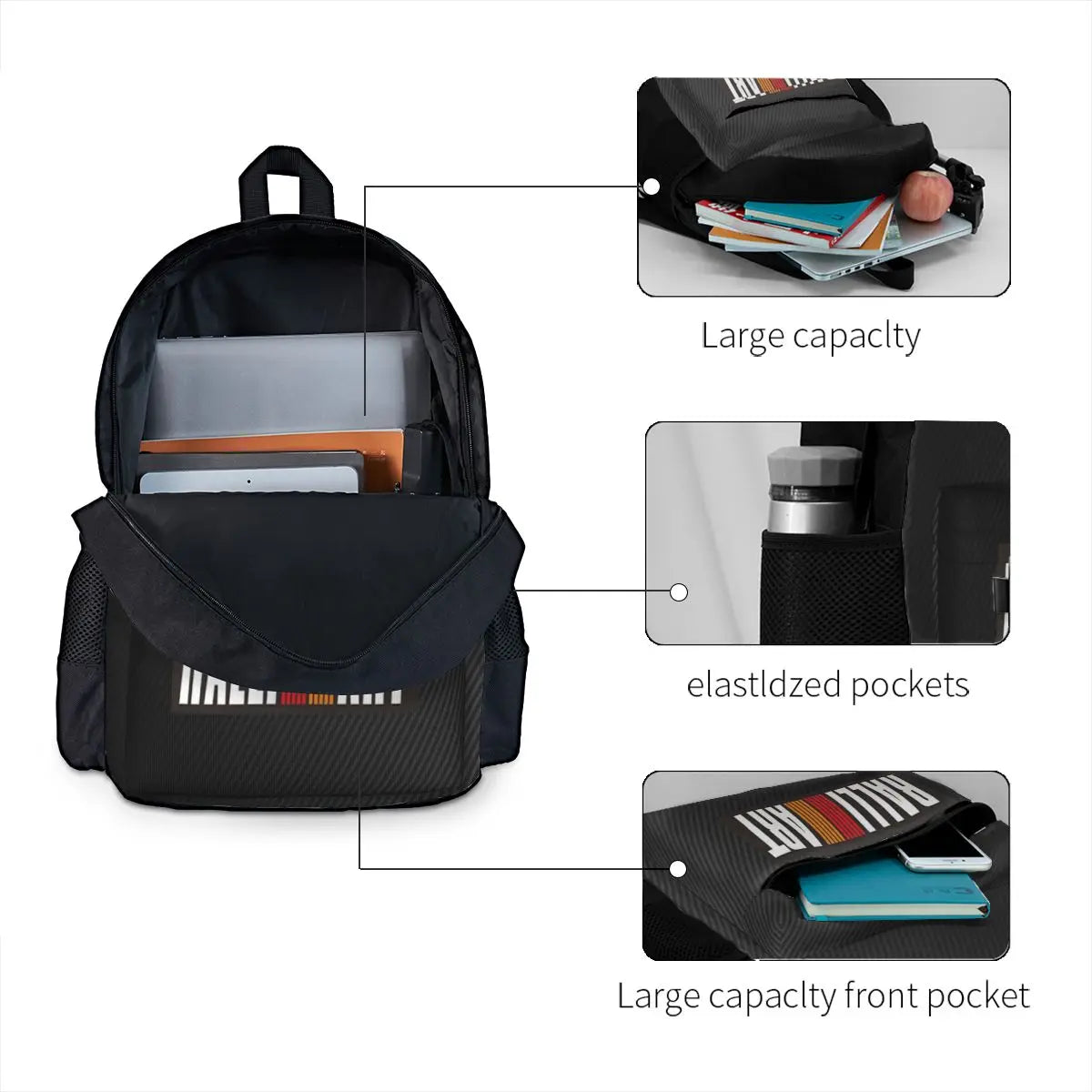 Ralliart Carbon Fiber Backpacks Men's Backpacks Bags For Women