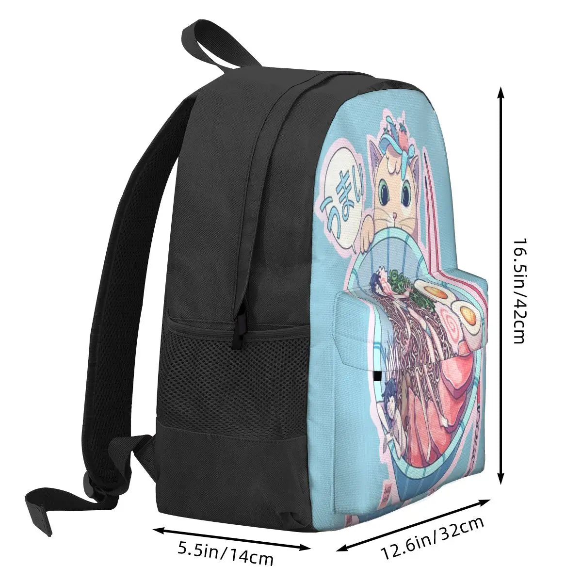 Ramen Time Backpacks Men's & Women's Retro Bags for Children