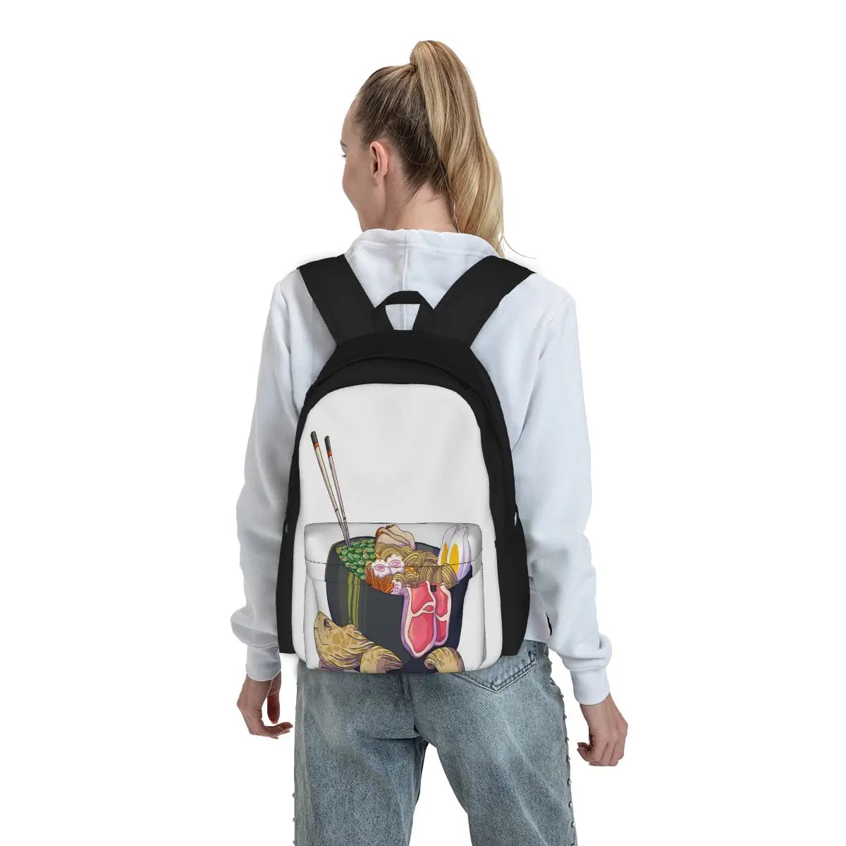 Ramen Tortoise Backpacks Men's Backpacks Women's Bags School Backpacks
