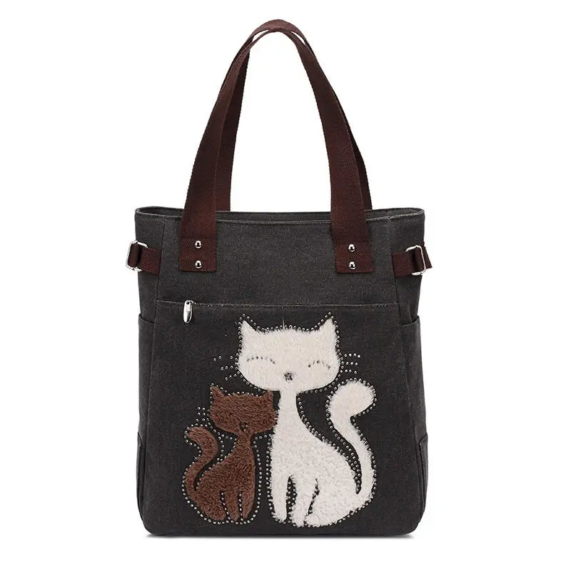 Cat Tote Bag Casual Shoulder Bags Women Handbags