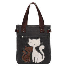 Cat Tote Bag Casual Shoulder Bags Women Handbags