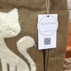 Cat Tote Bag Casual Shoulder Bags Women Handbags