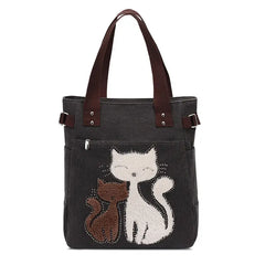 Cat Tote Bag Casual Shoulder Bags Women Handbags
