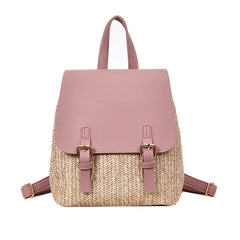 Women Backpack Straw Bag School Bags For Teenage Girls Travel Bags