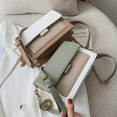 Women's Small Shoulder Bags Patchwork Messenger Bags Girls Crossbody Bags