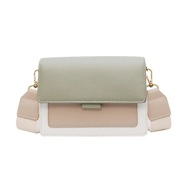 Women's Small Shoulder Bags Patchwork Messenger Bags Girls Crossbody Bags