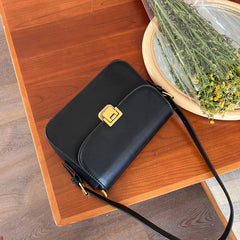 Vintage Small Shoulder Bag Women High Pu Leather Crossbody Bag Brown