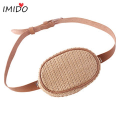 Bohemia Straw Bag Women Waist Bag Summer Beach Mini Travel Pack Girl Chest Purse