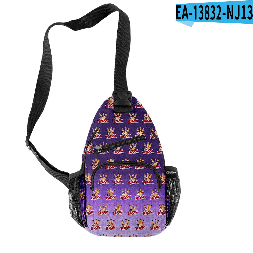 Raw Cigar Cigarette Tobacco 3D Print Boys/Girls Chest Bags