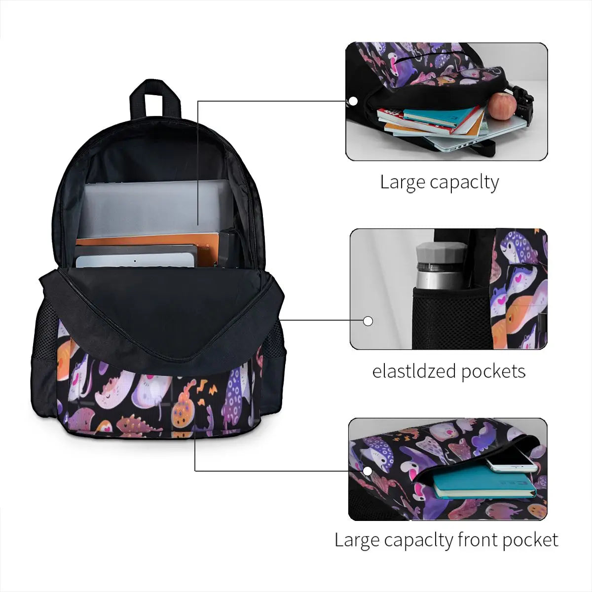 Ray 1 Backpack Men Women School Travel Bag
