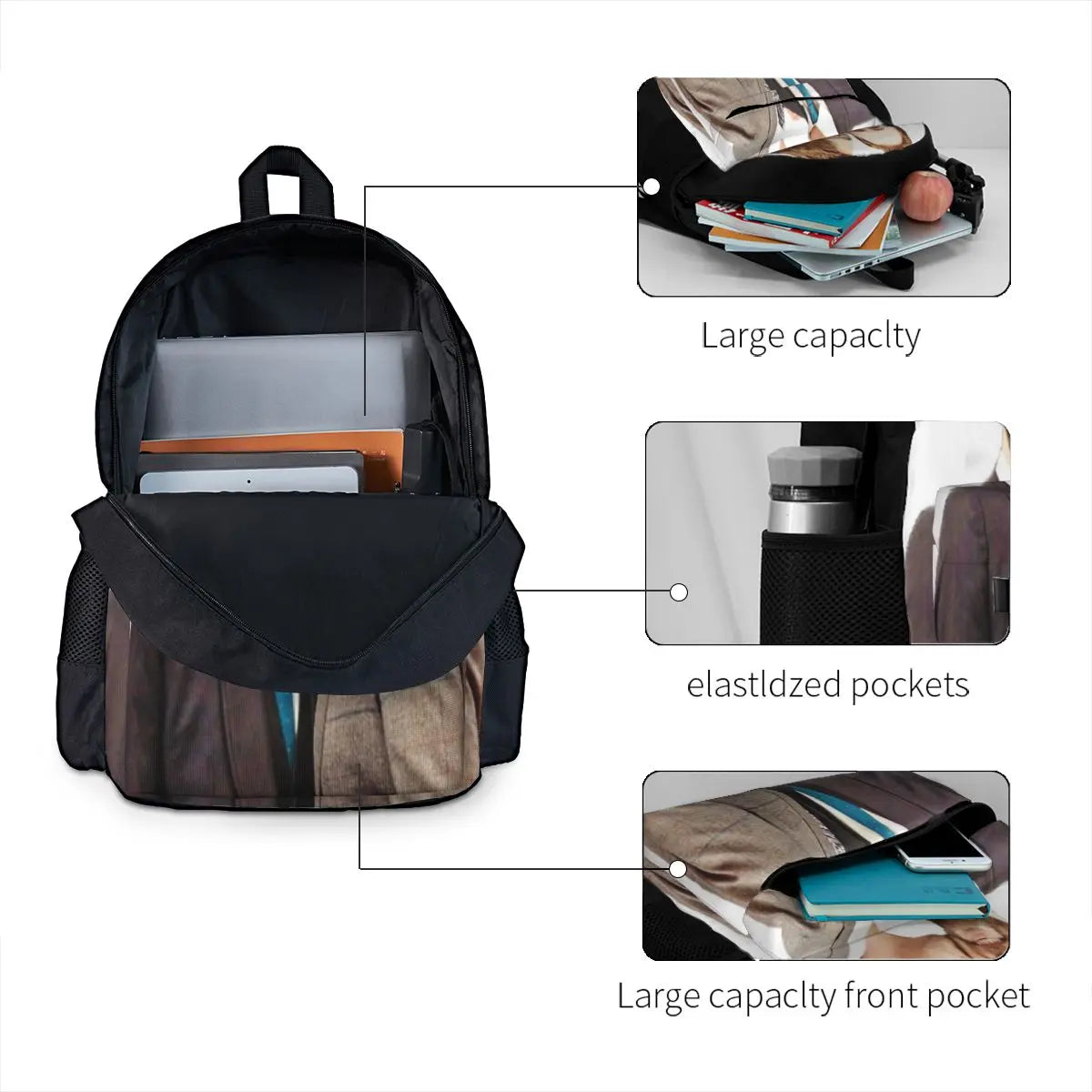 RDJ & Evans Kiss Backpacks - Recycled Bags for Men and Women