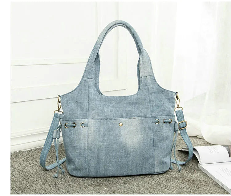 Women Denim Shoulder Bag Crossbody Tote Handbag Mochila Bolsa B725