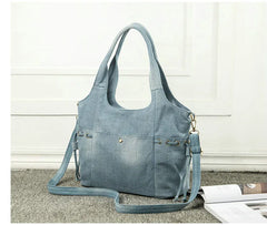 Women Denim Shoulder Bag Crossbody Tote Handbag Mochila Bolsa B725