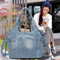 Women Denim Shoulder Bag Crossbody Tote Handbag Mochila Bolsa B725