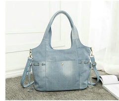 Women Denim Shoulder Bag Crossbody Tote Handbag Mochila Bolsa B725