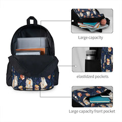 Night Reading Backpacks Men's Women's Travel Bag