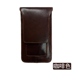 Cow Leather Men Waist Bag Hook Bum Bag Waist Pack Wallet Men Bag