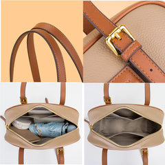 Real Leather Women Bag High Shoulder Bag Small Women's Cross Body Messenger Bag