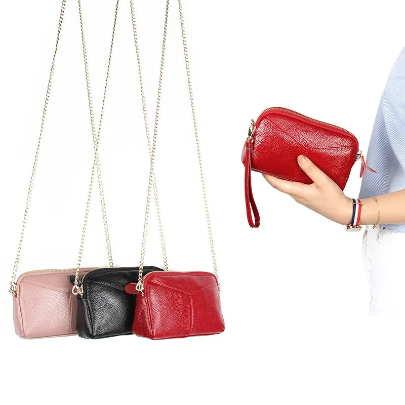 Real Leather MINI Women Shoulder Bags Messenger Bags Purses Small Lady Crossbo
