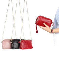 Real Leather MINI Women Shoulder Bags Messenger Bags Purses Small Lady Crossbo