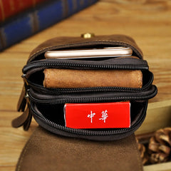 Leather Waist Bag Pouch Hook Belt Pack Phone Pouch 014