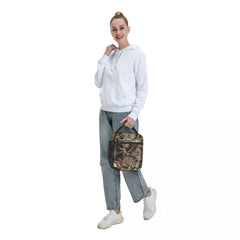 Real Tree Camouflage Insulated Lunch Bag Camo Portable Cooler Thermal Lunch Box