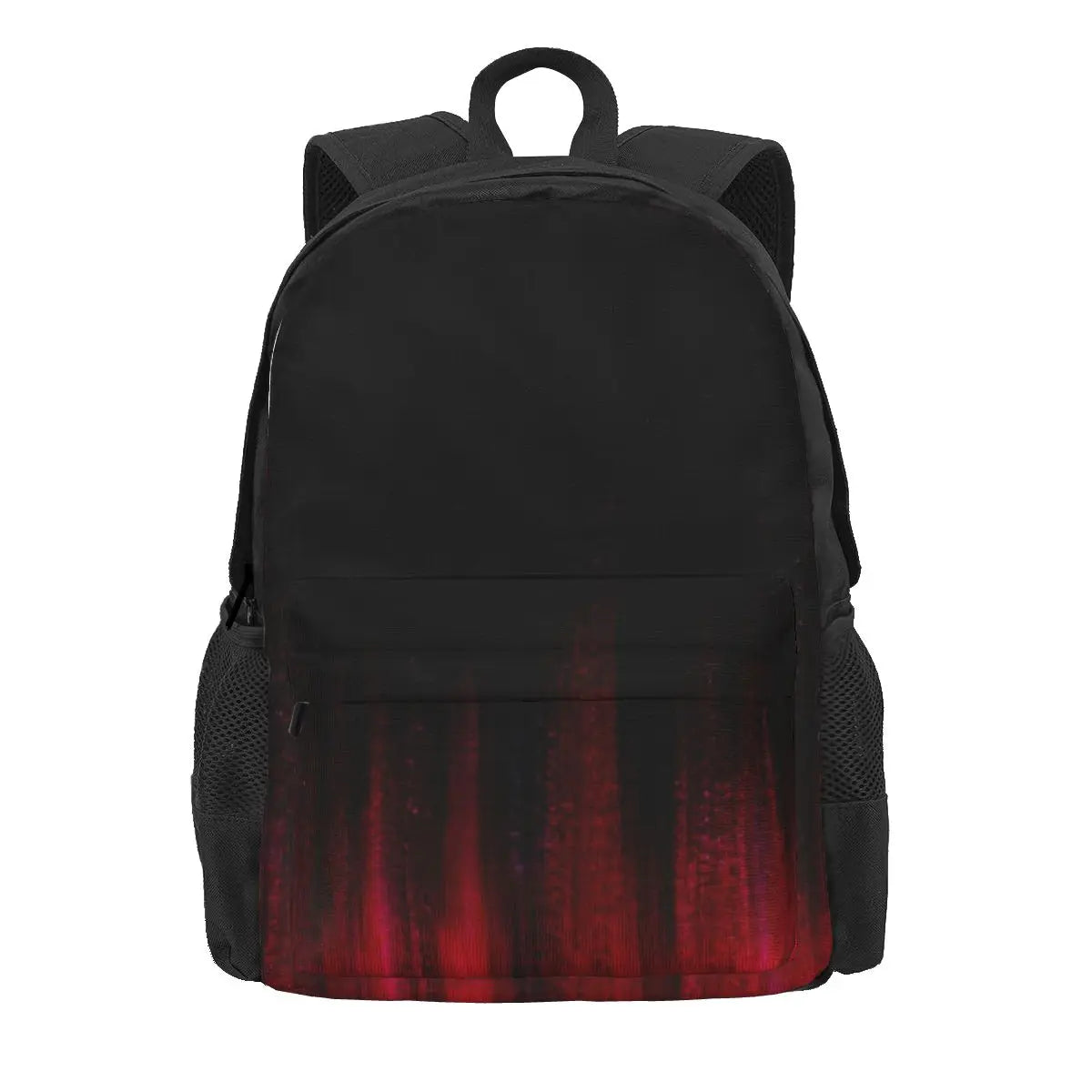 Red Abstract Backpacks Men's Women's Bags