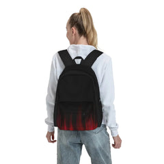 Red Abstract Backpacks Men's Women's Bags