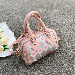 Red Heart Women's Hand Pillow Bag Retro Female Clutch Purse