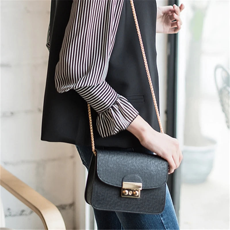 Red Mini Bag Women Shoulder Bags Flap Leather Crossbody Bags Women