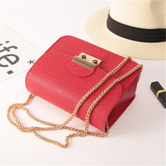 Red Mini Bag Women Shoulder Bags Flap Leather Crossbody Bags Women