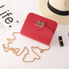 Red Mini Bag Women Shoulder Bags Flap Leather Crossbody Bags Women