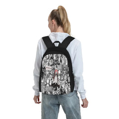 Red Riot Manly-Hearted Hero Backpacks Men's Backpacks Bags For Women
