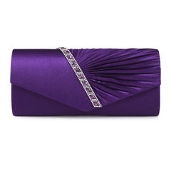 Red Silver Purple Evening Rhinestone Bag Lady Wedding Handbag