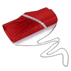 Red Silver Purple Evening Rhinestone Bag Lady Wedding Handbag