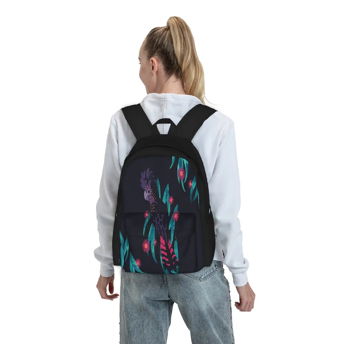 Red-Tailed Cockatoo Print Backpack