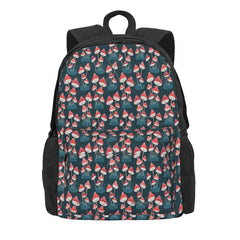 Red Toadstools Backpacks Men's Backpacks Bags For Women Kpop Zipper
